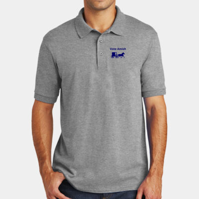 Printed  - Core Blend Jersey Knit Polo Thumbnail