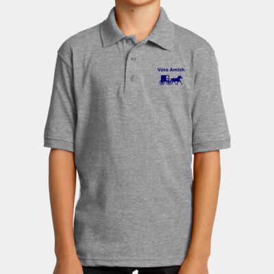 Printed  - Youth Core Blend Jersey Knit Polo Thumbnail