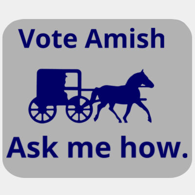 Vote Amish - Rectangle 1/4" Thick Premium Mousepad Thumbnail