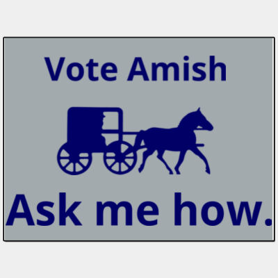 Vote Amish Printed - 9"x12" 30 mil Car Magnet (2-Pack) Thumbnail