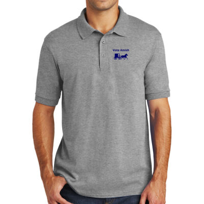 Printed  - Core Blend Jersey Knit Polo Thumbnail