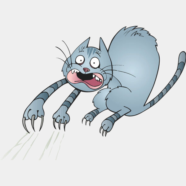 Colored Cartoon Cat 8 Thumbnail