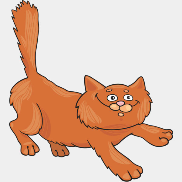 Colored Cartoon Cat 3 Thumbnail