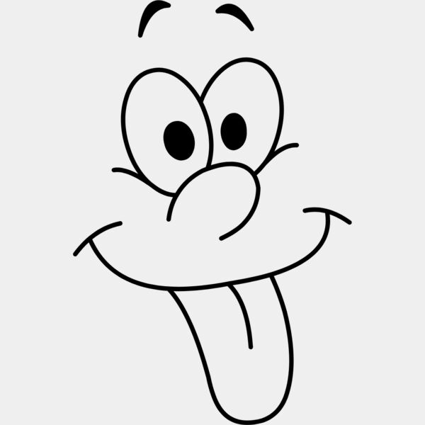 Cartoon Happy Tongue Face 1 Thumbnail
