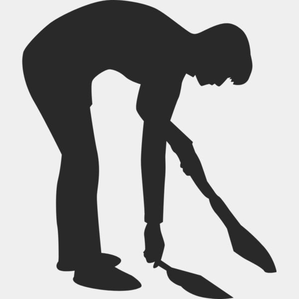 Housekeeper Sweeping Broom Silhouette 3 Thumbnail