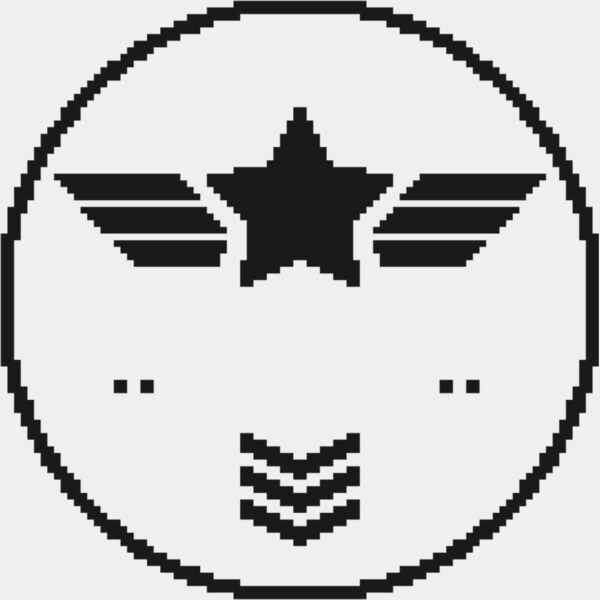 Military Pixel Star Chevron Emblem 1 Thumbnail