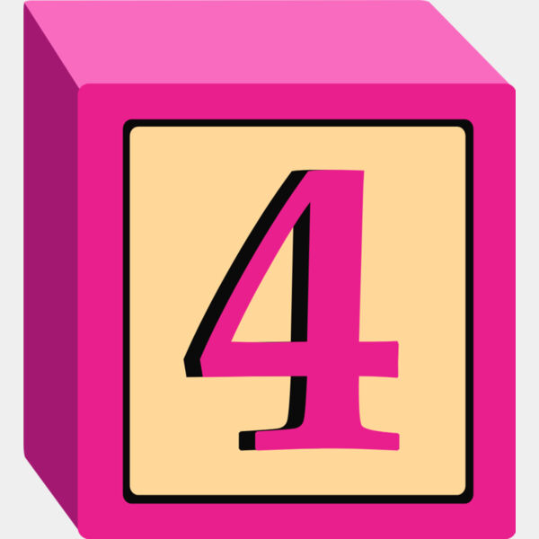 Toy Block Four 4 Thumbnail