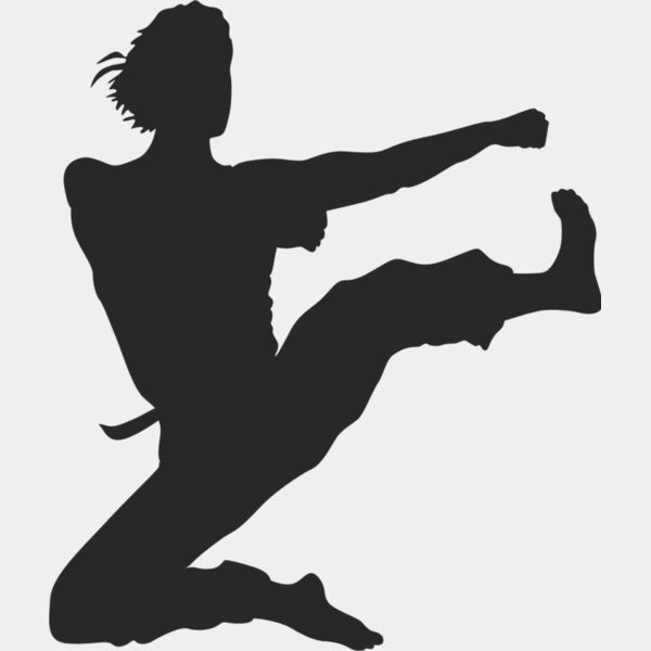 Martial Arts Fighter Silhouette 6 Thumbnail
