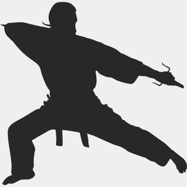 Martial Arts Fighter Silhouette 8 Thumbnail