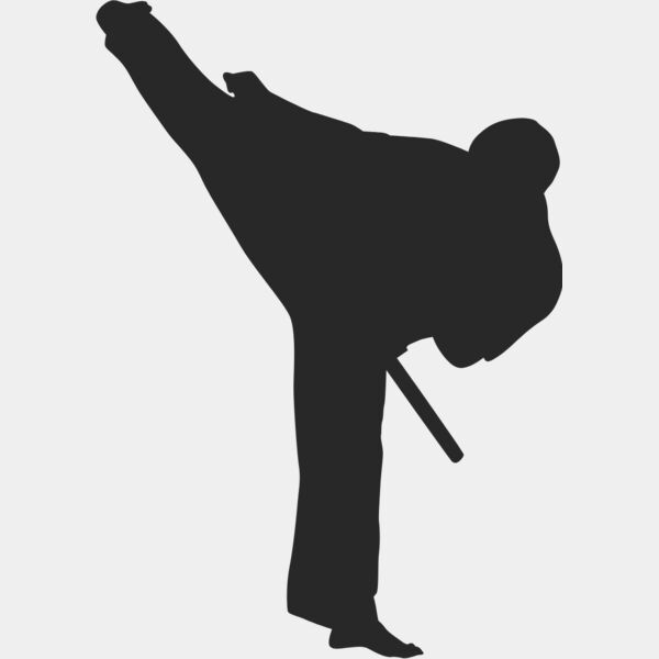 Martial Arts Fighter Silhouette 17 Thumbnail