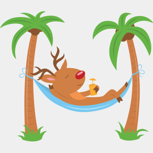 Christmas Reindeer Palm Tree Hammock 1 Thumbnail