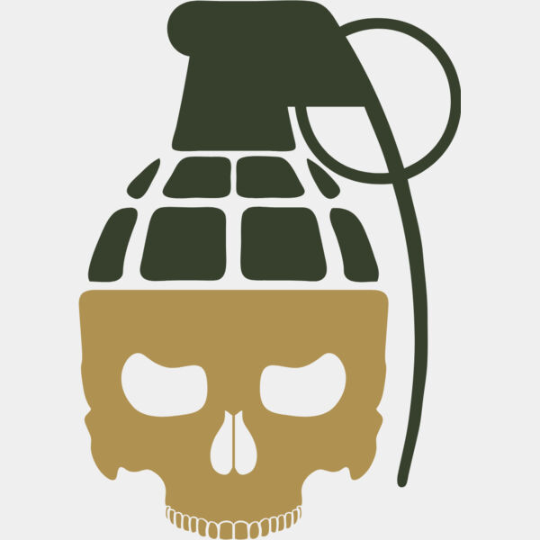 Military Skull Grenade Emblem 1 Thumbnail