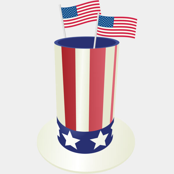 USA America Uncle Sam Hat 2 Thumbnail