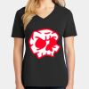Ladies Core Cotton V-Neck Tee Thumbnail