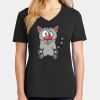 Ladies Core Cotton V-Neck Tee Thumbnail