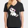 Ladies Core Cotton V-Neck Tee Thumbnail