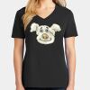 Ladies Core Cotton V-Neck Tee Thumbnail