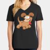 Ladies Core Cotton V-Neck Tee Thumbnail