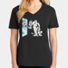 Ladies Core Cotton V-Neck Tee Thumbnail