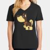 Ladies Core Cotton V-Neck Tee Thumbnail