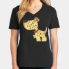 Ladies Core Cotton V-Neck Tee Thumbnail