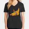 Ladies Core Cotton V-Neck Tee Thumbnail