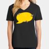 Ladies Core Cotton V-Neck Tee Thumbnail